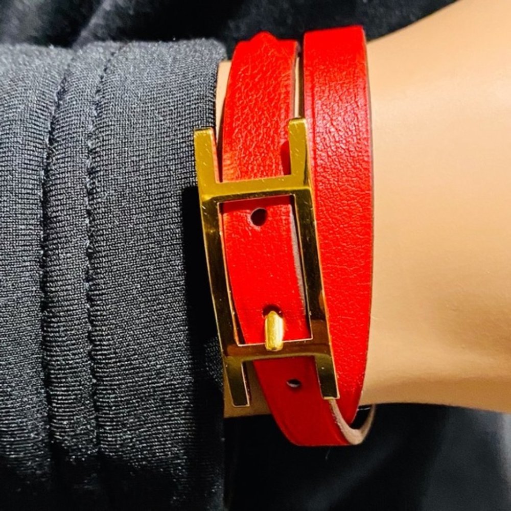 Authentic HAPI 3 Reversible Leather Bracelet